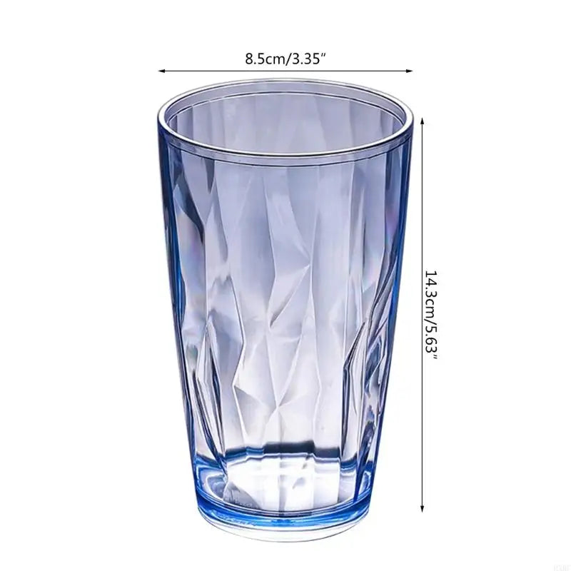 Onbreekbare Acryl Drinkbeker 490ml – Herbruikbaar & Vaatwasmachinebestendig