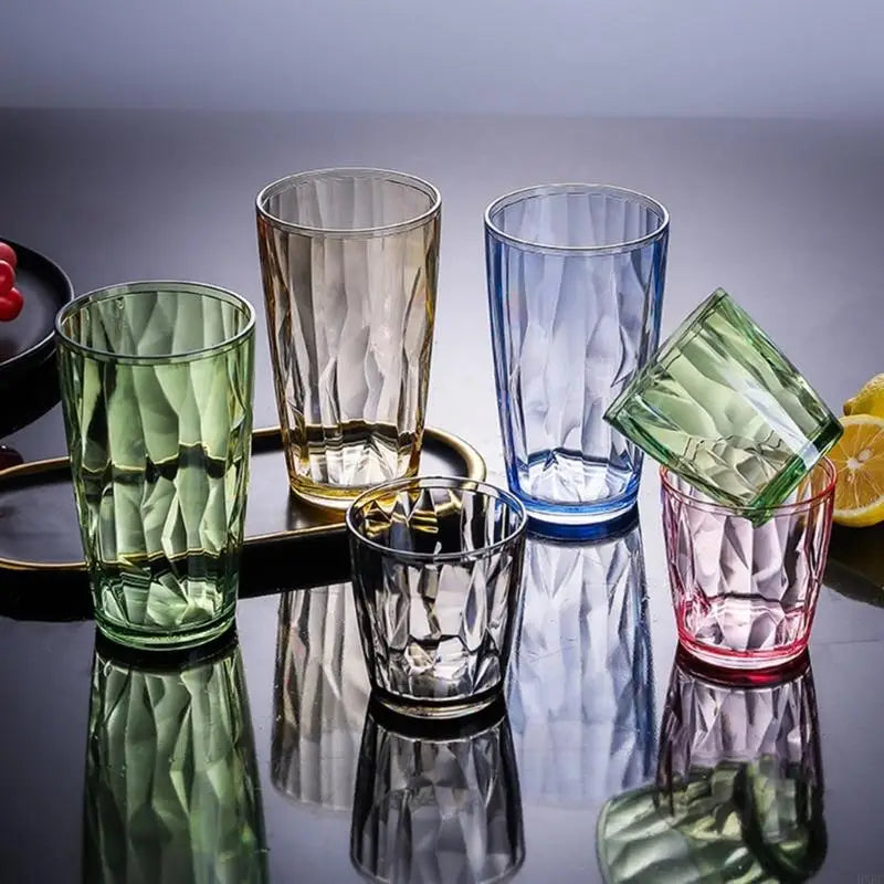 Onbreekbare Acryl Drinkbeker 490ml – Herbruikbaar & Vaatwasmachinebestendig
