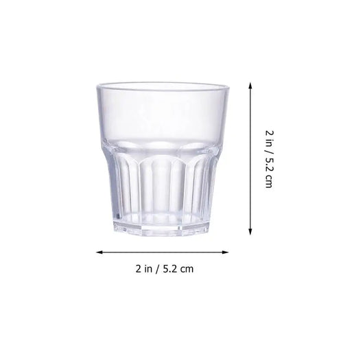 6 stuks heldere acryl wijnglazen – onbreekbare whiskeyglazen, shotglazen en cocktailbekers 35ml