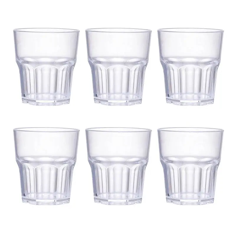 6 stuks heldere acryl wijnglazen – onbreekbare whiskeyglazen, shotglazen en cocktailbekers 35ml